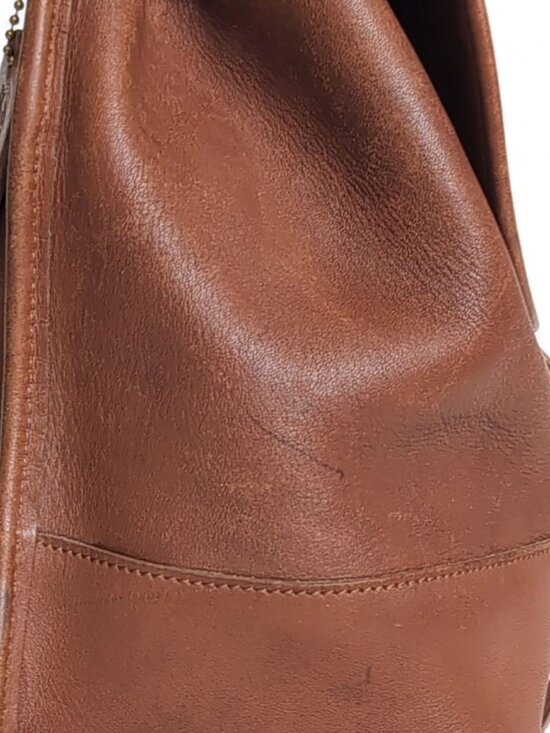 Vintage Coach Leather Daypack Backpack 9960, British tan main image 11